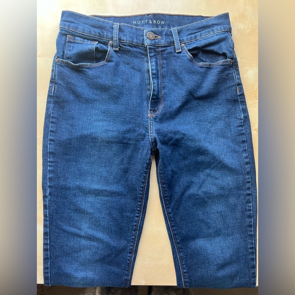 Mott & Bow High Rise Ridge Mom Jeans in Old Rose Indigo size 29 - Picture 6 of 11